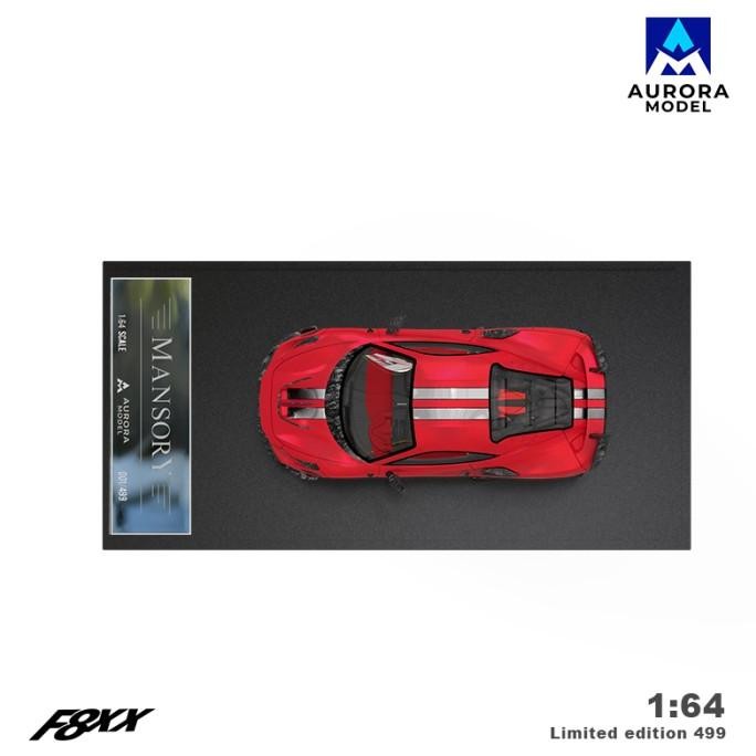 baru  Aurora Model 1:64 Mansory Modified Ferrari F8XX Red Carbon Parts Limited murah