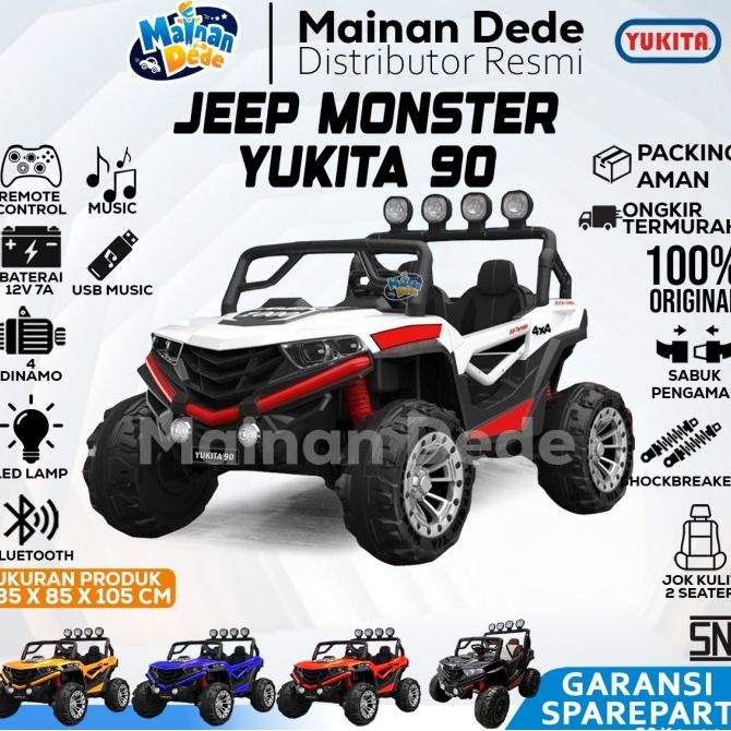 Murah Mainan Mobil Aki Anak YUKITA 90 MONSTER Non COD