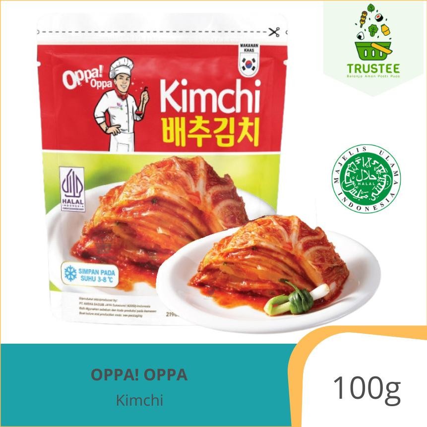 

gh-67 SD83 Oppa! Oppa KIMCHI Sawi Fresh Halal / Kimchee Makanan Korea 100gr Sale Hemat