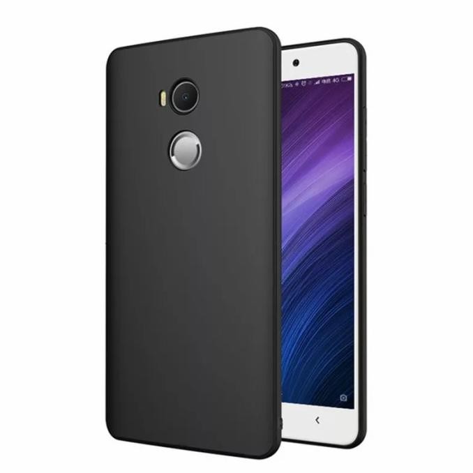 CASE XIAOMI REDMI 4 PRIME SOFT CASE MATTE BLACK DOFF SLIM FIT CASE