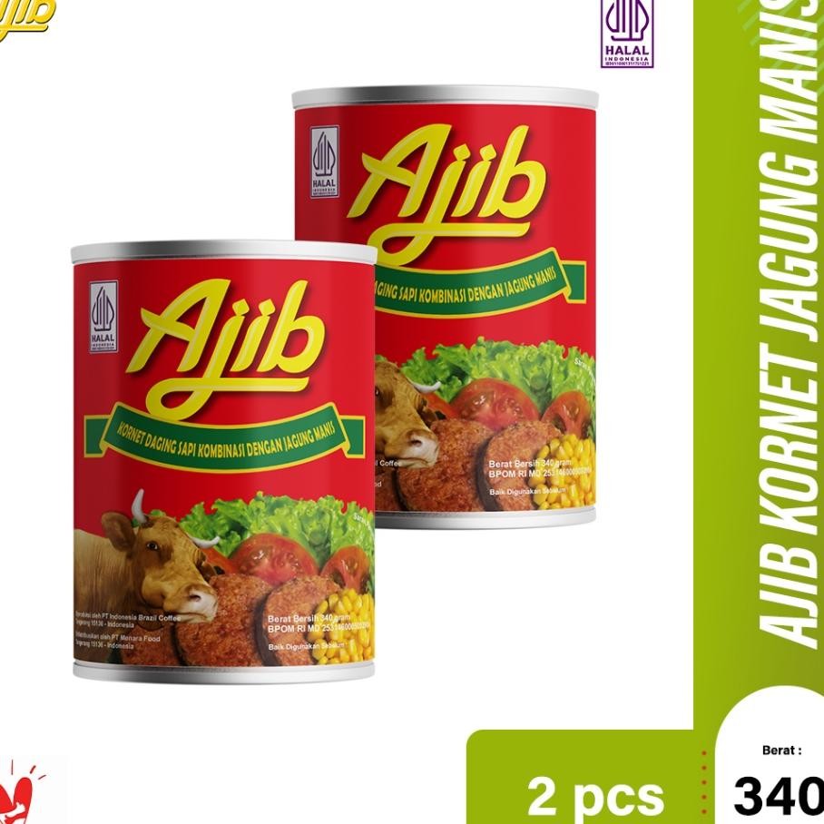 

Ajib Ornet Daging Api Dengan Jagung 340Gr Ii 2Pc