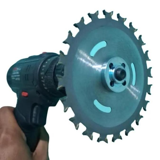 ~~~~~] Mata Gerinda Double Sided Pemotong Kayu + Arbor Sambungan Bor Jadi Gerinda - Alat Pemotong Ka