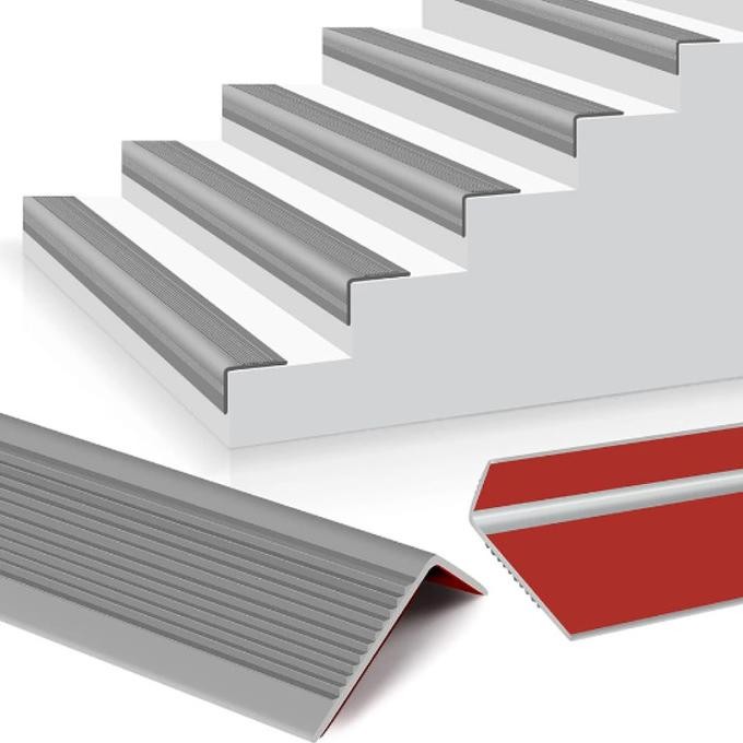 Pelindung Karet Anak Tangga / Anti slip tangga Pelindung karet anak tangga Step nosing karet