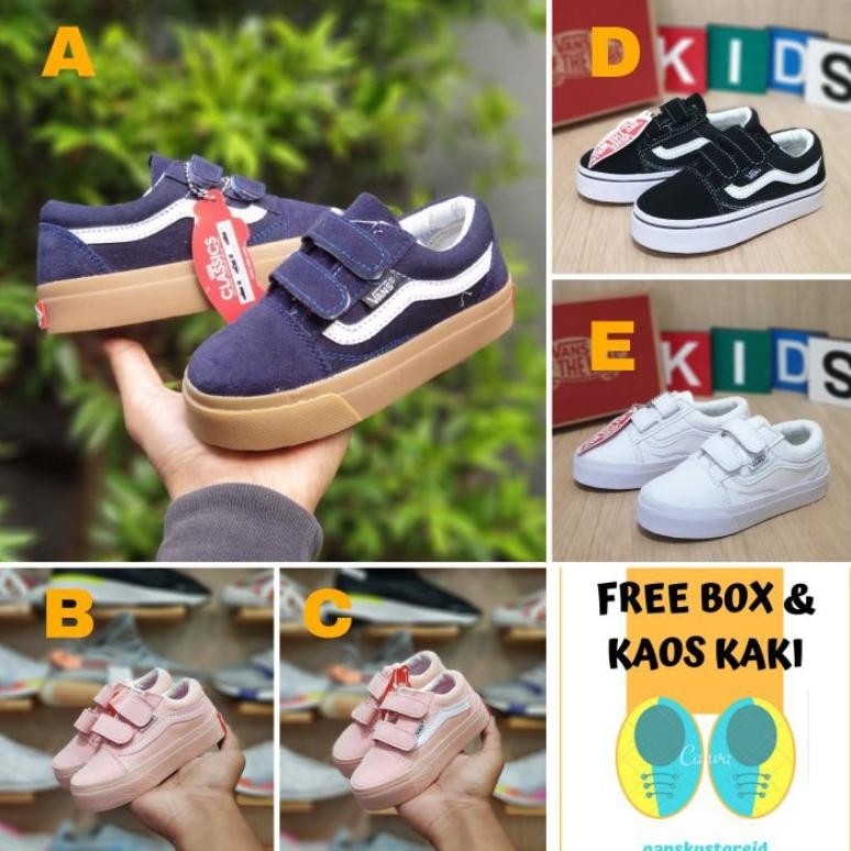''Terlaris" Sepatu Anak Vans Laki Laki Perempuan Premium High Quality Sepatu Vans Anak Laki Laki Sep