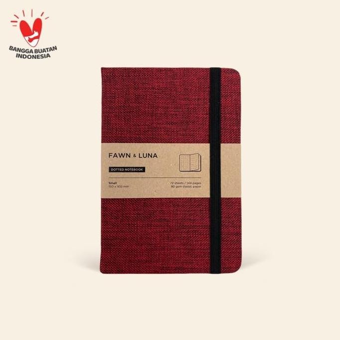 

Fawn & Luna - Ruby Red - Notebook Small A6 - Buku Jurnal/Agenda/Diary/Catatan