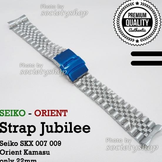 Jubilee Strap Rantai Jam Tangan Seiko Orient Kamasu Watch 22Mm Tali 22