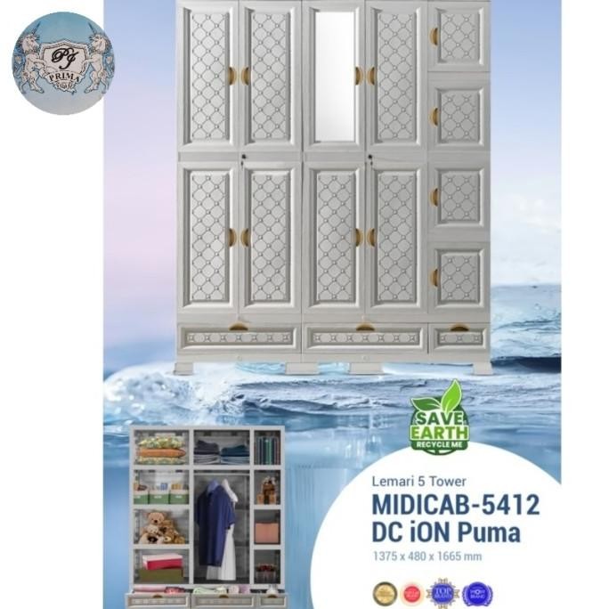 Lemari Pakaian Plastik Napolly Gantung Kaca