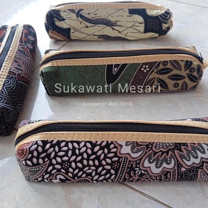 

{{{{}}] Pencil Case Tempat Pensil Motif Batik Souvenir Khas Bali