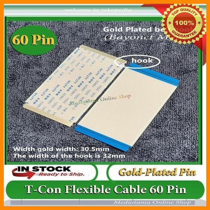 [MCS] FLEXIBLE TTL T-CON BOARD 60 PIN AWM 20861 105C 60V VW-1 GOLD PLATED