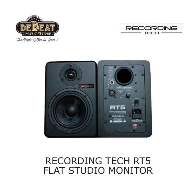 Recording Tech RT5 Flat Studio Monitor Speaker 1set