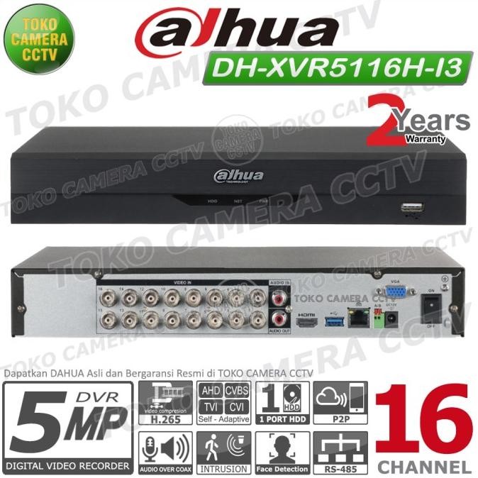 TERSEDIA DVR RECORDER CCTV DAHUA 16 CHANNEL CCTV DAHUA 16CH 5MP