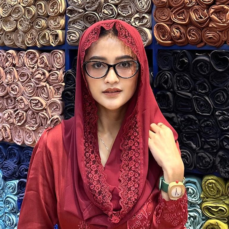 NEW NEW Hijab Renda Ayu Simple Jilbab Instant Ceruty Menawan Yenny Wahid Puspita Series Premium Keru