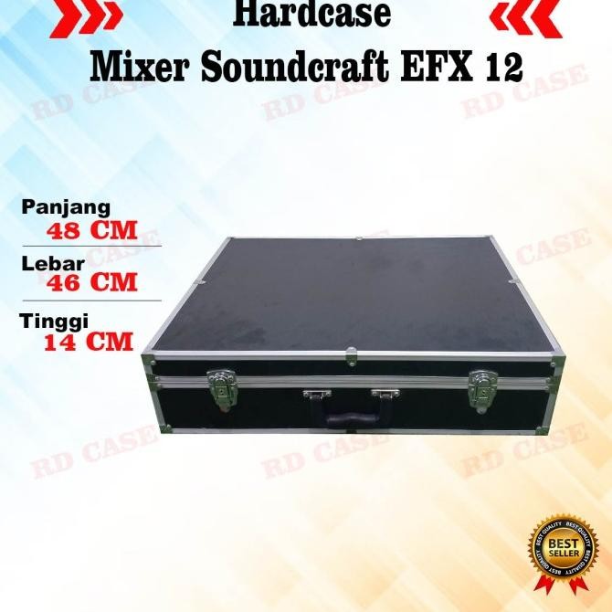 Terbaru Hardcase Mixer Soundcraft Efx 12 Hardcase 12 Chanel Koper Alumunium Beauty Case Flight Case 