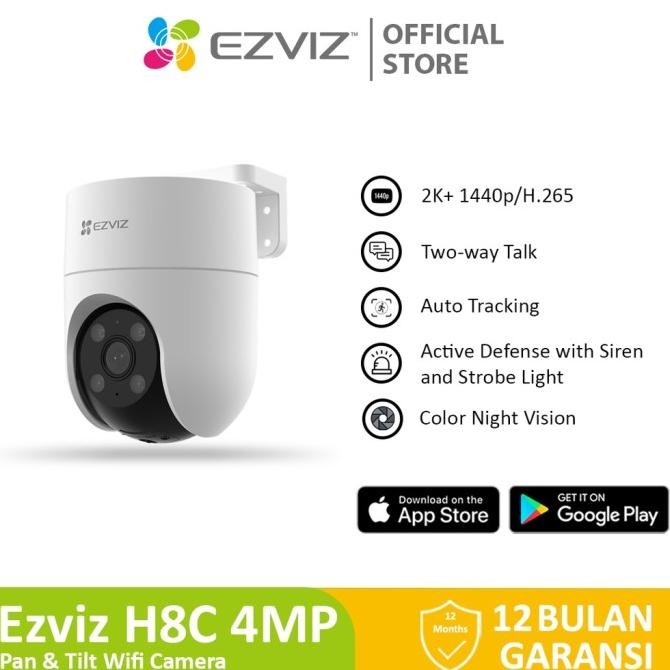 Ezviz H8C 4MP 2K IP Camera Cctv Smart Wifi Wireless PANTILT OutDoor | BEST QUALITY
