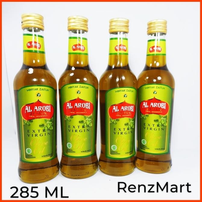 

Baru Minyak Zaitun AL Arobi 285ML Extra Virgin Olive Oil Terlaris Rumman