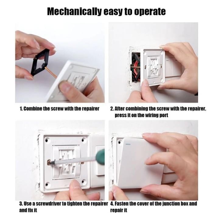 20Pcs 86Mm Inbow Kotak Perbaikan Sekrup Baut Saklar Stop Kontak Switch Soket Kotak Pengganti Inbow K