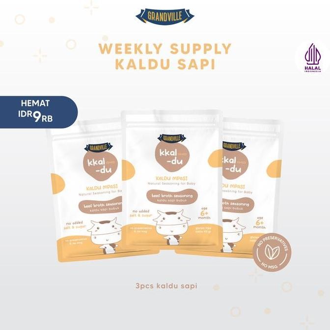 

Grandville Kaldu Sapi Mpasi BB Booster Non MSG Weekly Pack
