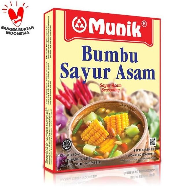

Bumbu Masak instant Bumbu Munik Sayur Asem Sayur Asam 180Gr Pasti Enak