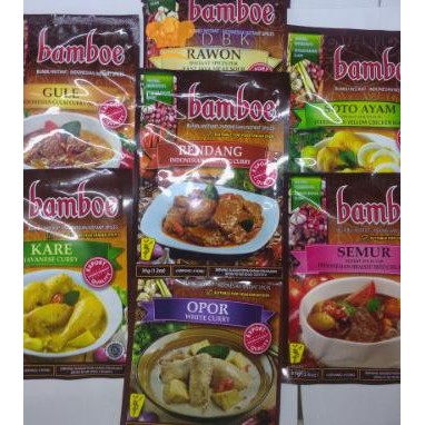 

bumbu masak BAMBOE aneka bumbu kental gula rawon kare rendang semur