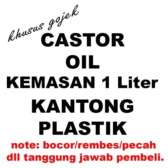 

Baru CASTOR OIL - MINYAK JARAK MURNI Nett: 1 Liter (kantong plastik khusus instant)