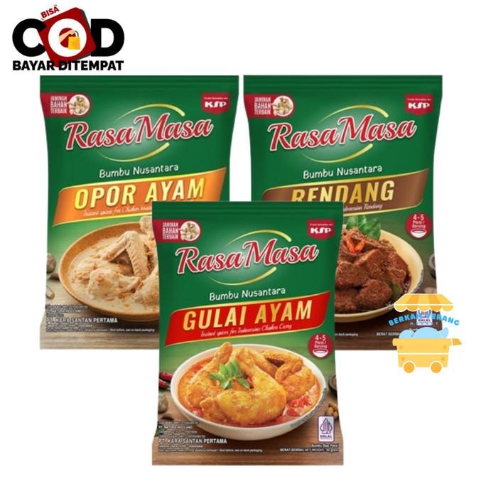 

Rasa Masa Bumbu Nusantara 40gr Sayur Lodeh Gulai Ayam Opor Ayam Rendang Rasamasa Bumbu Masak Instan Siap Saji Halal