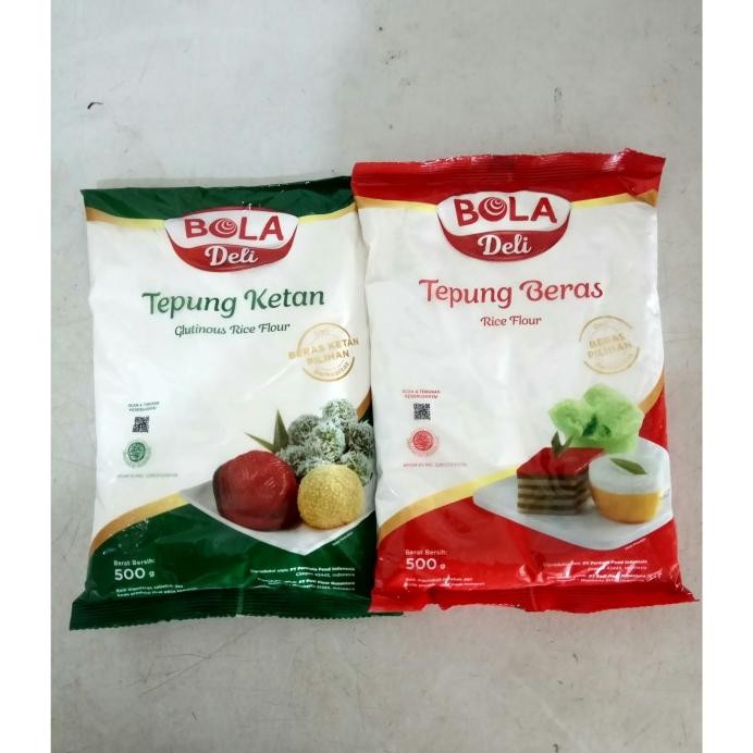 

Terlaris Tepung Beras & Ketan Bola Deli 500Gr