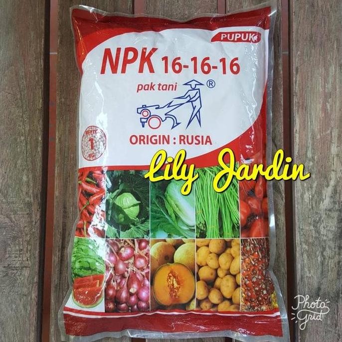 ] Pupuk NPK 16-16-16 Pak Tani - Merah - 1 Kg
