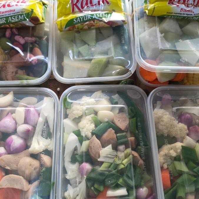 

sayur siap masak udah di potong lengkap sama bumbu