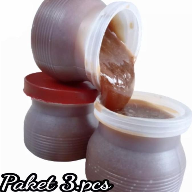 

Paket 3 Pcs Cepuk / Petis ikan / petis asin / petis merah /asli madura