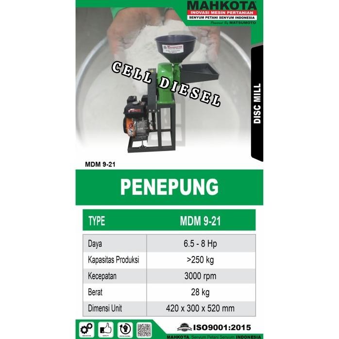 

Terlaris Mesin Penepung Jagung Mdm 9-21/ Mesin Tepung Beras / Tanpa Penggerak