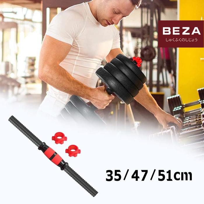 Bar Dumbell 35 - 51Cm Stik Barbel Panjang Pvc Stik Barbel Lurus Bar Dumbell
