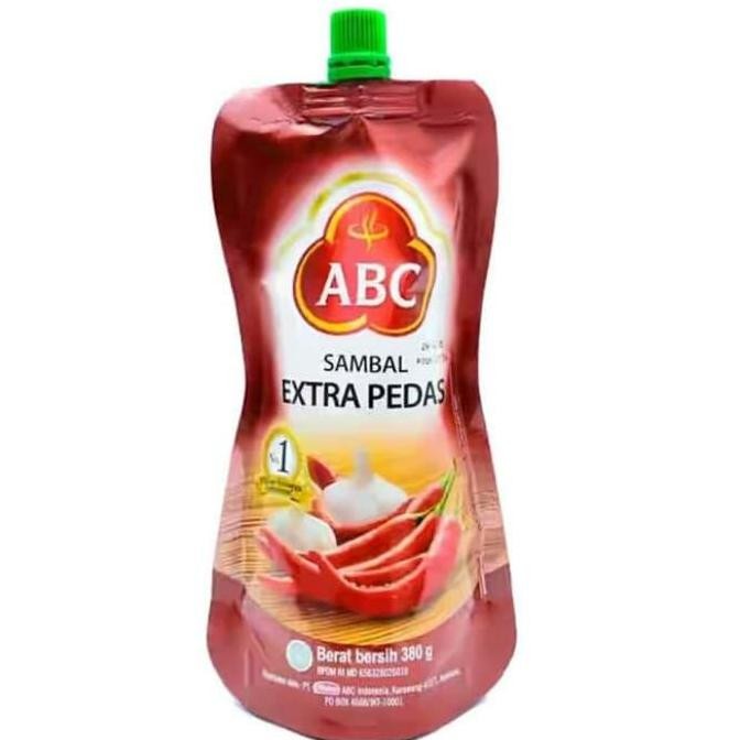 

ABC sambal saos extra pedas pouch 380 ml isi ulang renceng murah