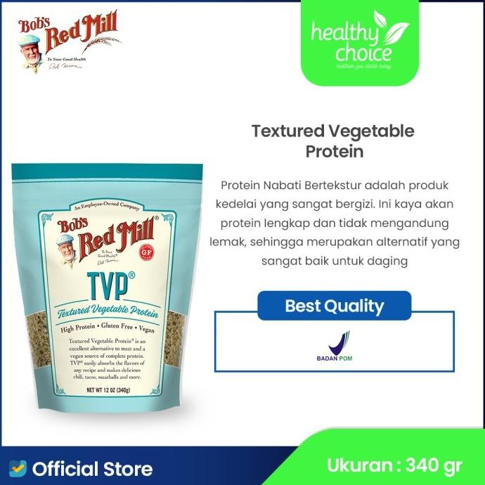 

Terbaru Bob's Red Mill TVP (Textured Vegetable Protein) 340gr