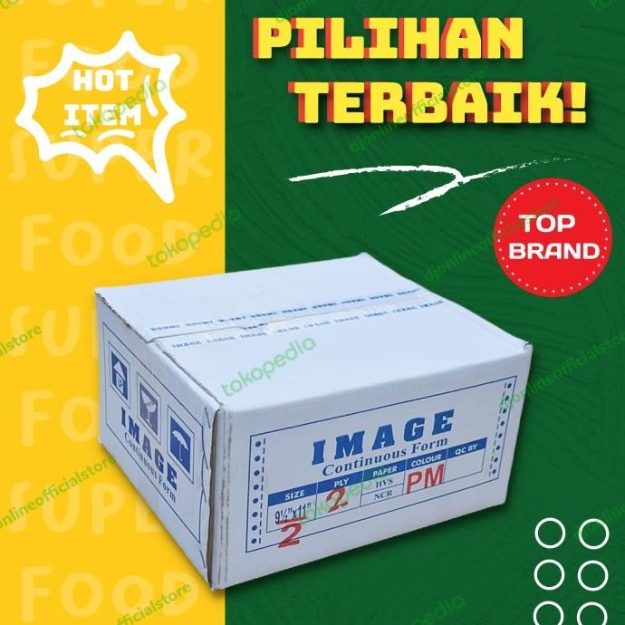 

TERMURAH - KERTAS CONTINUOUS FORM ANTI MACET 2 PLY BAGI 2 MEREK IMAGE