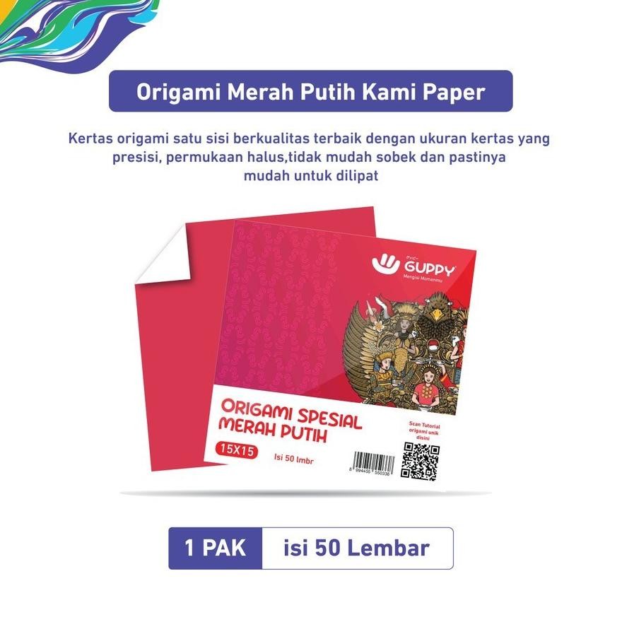 

rq-56 fj-44 GUPPY KERTAS LIPAT ORIGAMI SPESIAL MERAH PUTIH EDISI KHUSUS Terlaris Premium