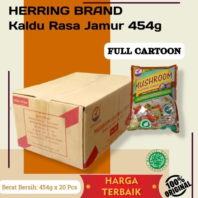

Terbaru Herring Brand Mushroom Seasoning Kaldu Rasa Jamur 454gr 20 pcs -Dus
