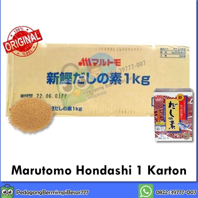 

Terbaru Marutomo Hondashi 1Kg 1 Karton | Kaldu Ikan | Kaldu Jepang