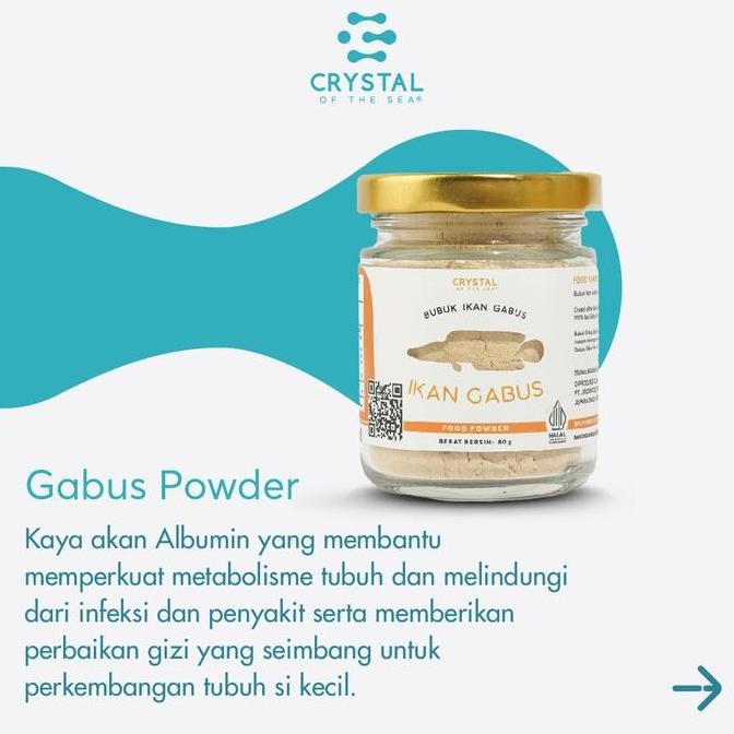 

Terbaru Gabus Powder 80gr - Crystal Of The Sea / Kaldu Masakan MPASI