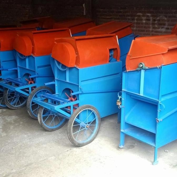 Mesin Perontok Padi Lengkap Dengan Penggerak Engine 6,5 Hp Thresher New Stok