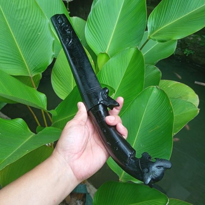 Golok Kerja Kebun Baja Per 25 Cm Ukir Macan New Stok