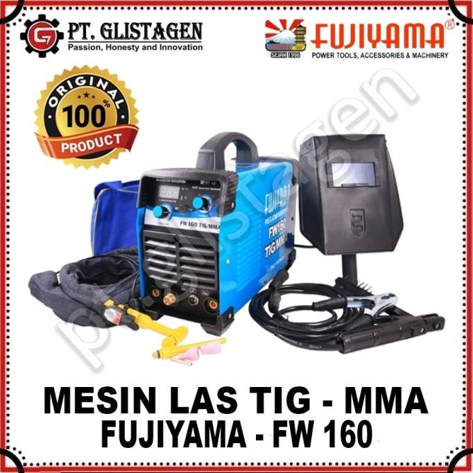 Fujiyama Fw 160 Tig Mma Mesin Las Argon Mma Inverter Welding 160 A Igbt Travo Las Tig Mma Travo Las 