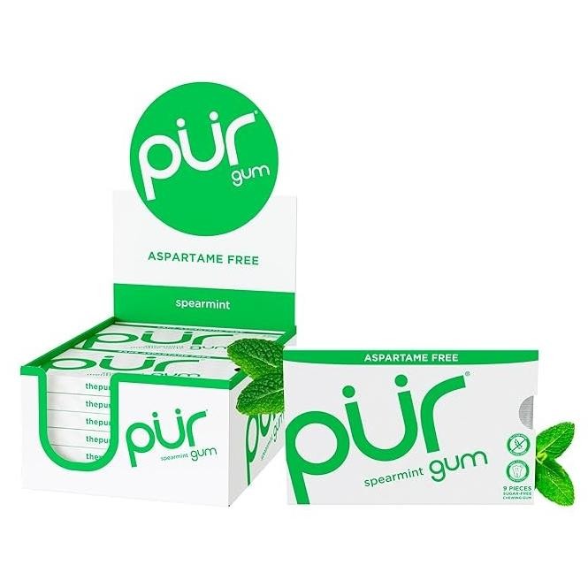

Pur Gum | Aspartame Free Chewing Gum | 100% Xylitol | Natural Flavored Gum