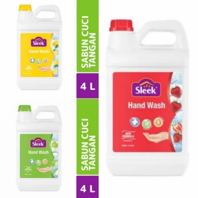 BEBAS ONGKIR - SABUN CUCI TANGAN SLEEK HAND WASH 4 LITER JRIGEN