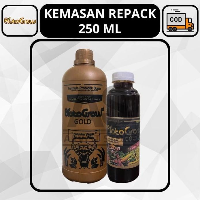 

Terlaris Biotogrow Gold Pupuk Probiotik Organik Multiguna Kemasan Repack 100Ml Atau 250Ml Original
