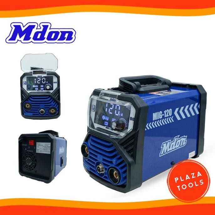 Mesin Las Mig Mdon Mig-120 Inverter Las Listrik Trafo Travo Tanpa Gas Co Mma Mig 120 Mig120 Mdon New