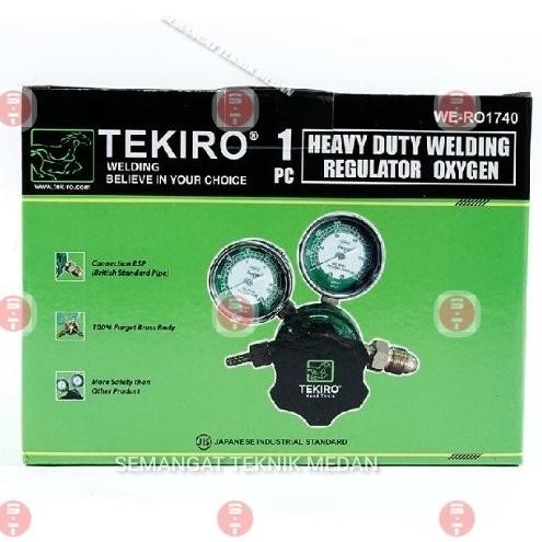 Welding Regulator Tabung Las Gas Oksigen Oxygen O2 Tekiro We-Ro1740 New Stok
