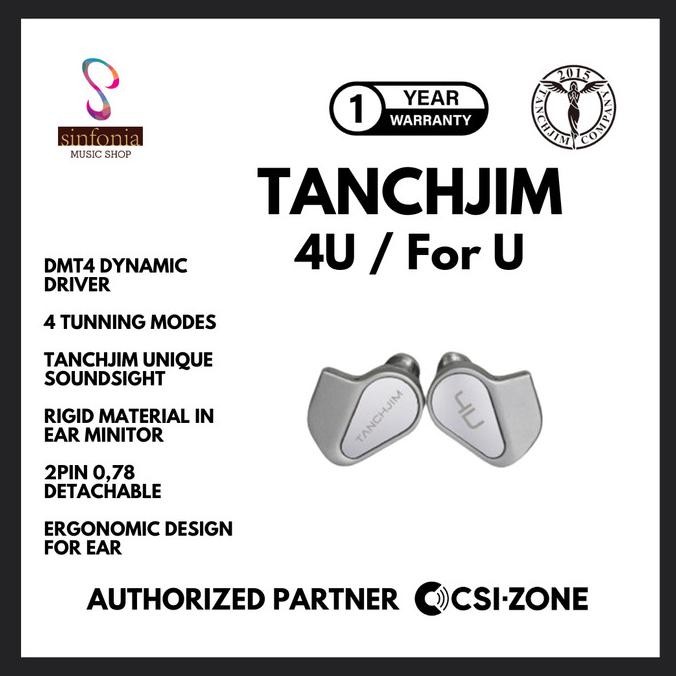 Sale Tanchjim 4U / For U Dmt4 Lcp Dynamic Driver In Ear Monitor Earphone