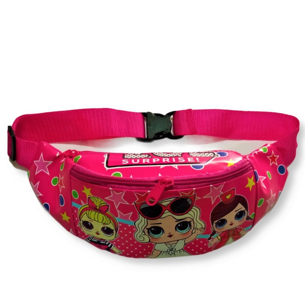 TAS SELEMPANG WAISTBAG ANAK PRIA WANITA / TAS PINGGANG ANAK / WAISTBAG KARAKTER ANAK  MURAH MERIAH