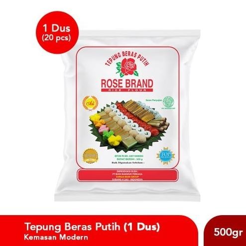

Terlaris Rose Brand - Tepung Beras Rose Brand 500 Gram (1 Dus)