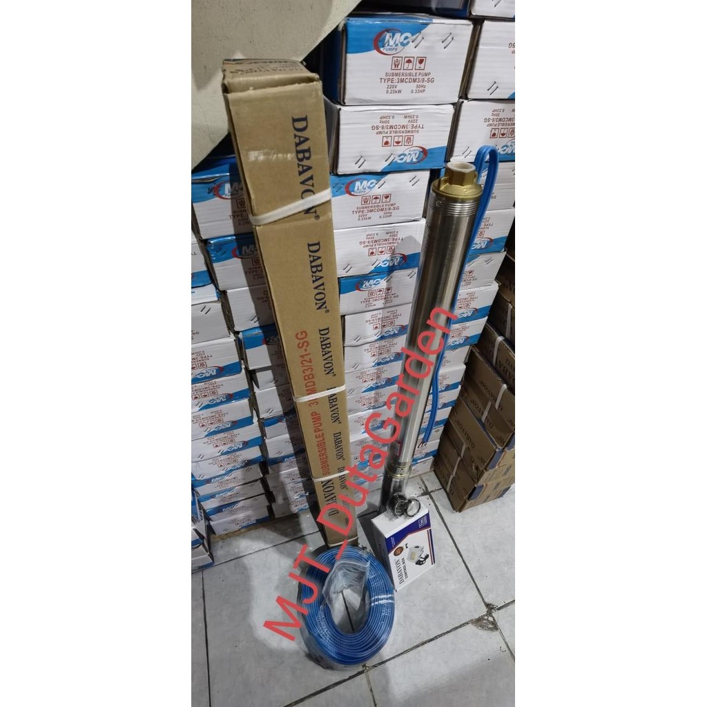 Pompa Satelit 3" DabAvon 1 HP + Kabel Satelit 50m